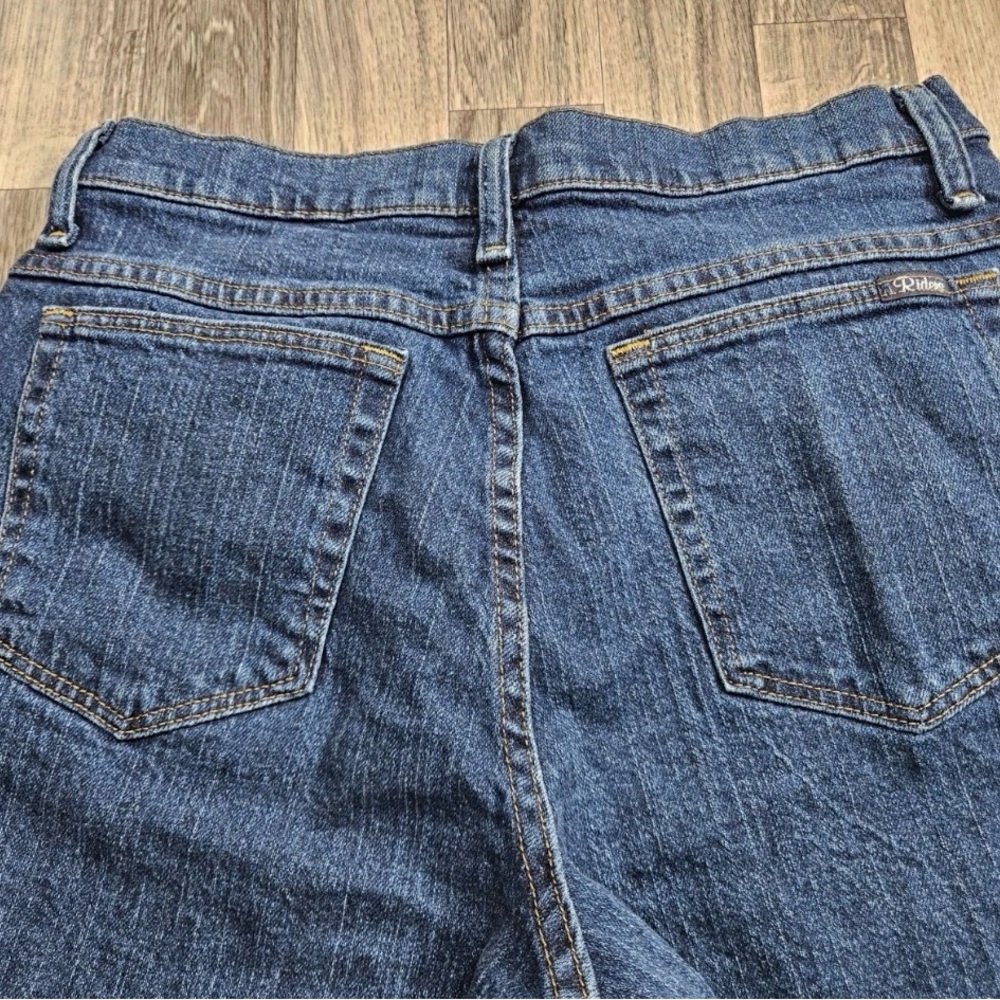 Riders Blue Denim Jean Capris with Brass Button - Picture 3 of 10